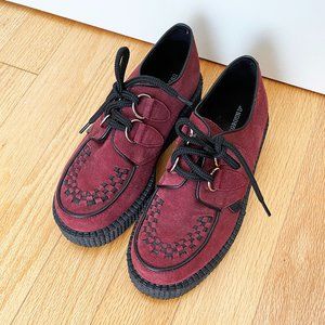 UNDERGROUND ORIGINAL WULFRUN CREEPER wine red shoes